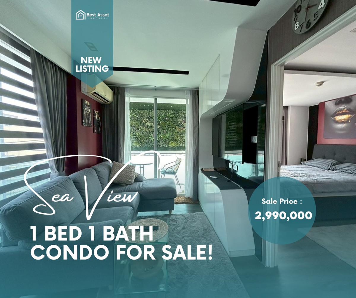 For SaleCondoPattaya, Bangsaen, Chonburi : Condo for sale in the heart of Pattaya - City Center Residence