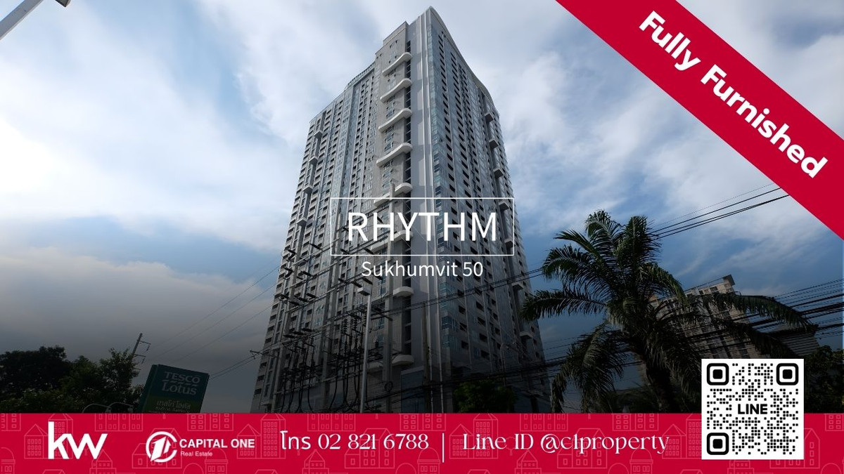 For RentCondoOnnut, Udomsuk : 🏙️ For rent: Rhythm Sukhumvit 50 (Rhythm Sukhumvit 50) ✨ Luxury condo, prime location, near BTS On Nut, only 200 meters | High floor, beautiful view, ready to move in 🚄🏙️