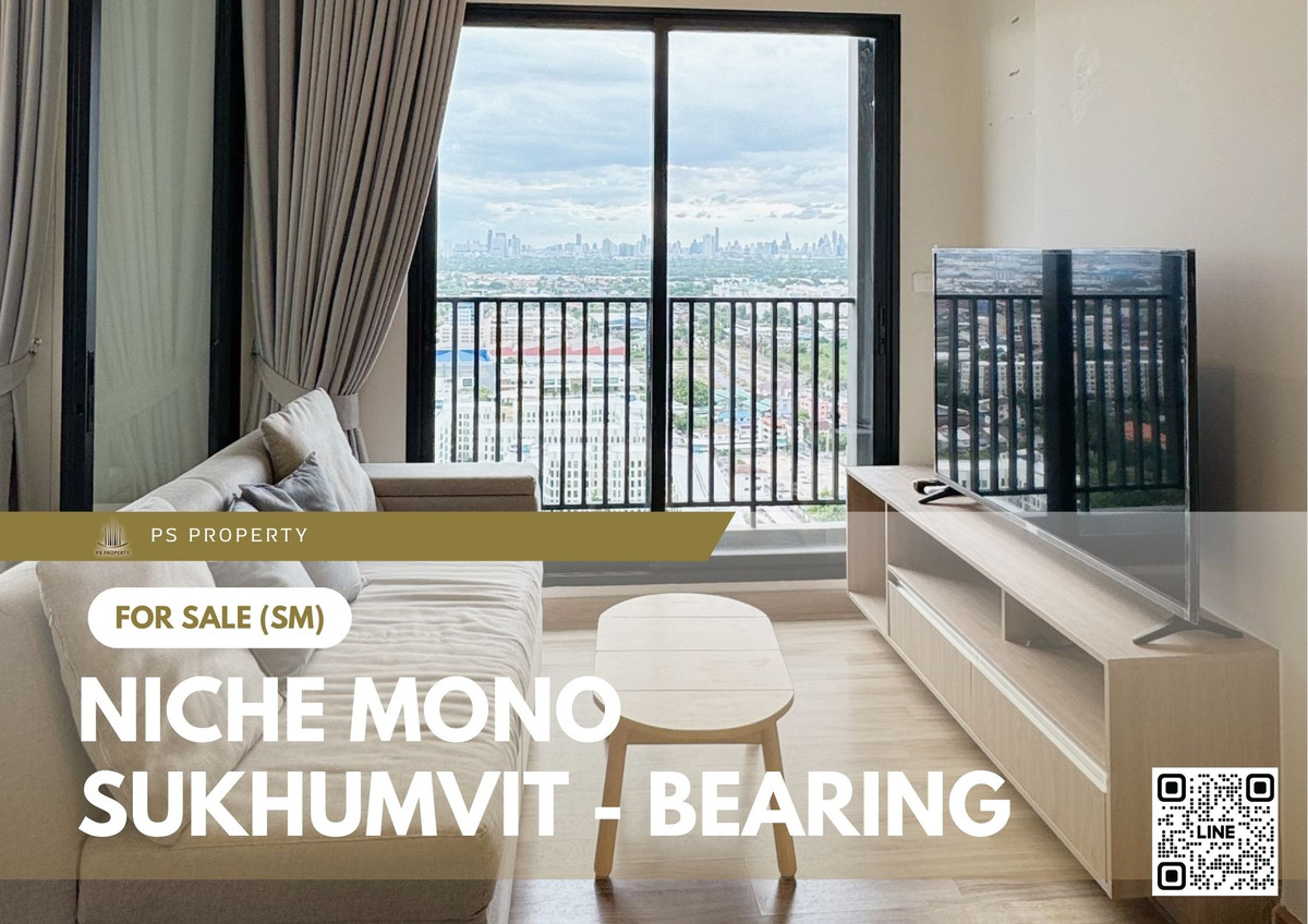 For SaleCondoBangna, Bearing, Lasalle : Urgent Sale 📍 Niche Mono Sukhumvit - Bearing 📍 Fully furnished with appliances. Near BTS Bearing.