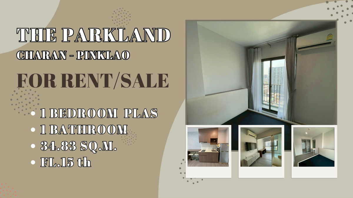CondoPinklao, Charansanitwong : 💎Rent/sell special price The Parkland Charan - Pinklao, fully furnished, ready to move in.
