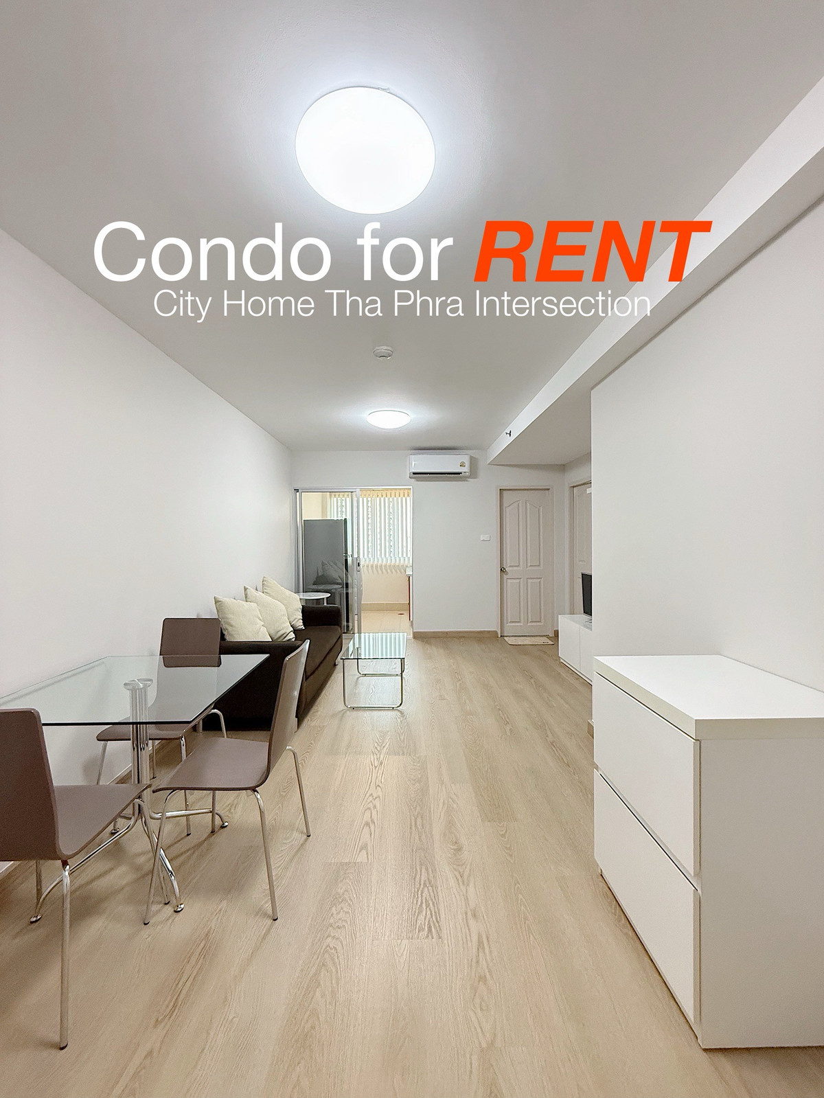 ให้เช่าคอนโดท่าพระ ตลาดพลู วุฒากาศ : 🎉Renovate ห้องใหม่ ห้องใหญ่ City Home สี่แยกท่าพระ ติด MRT ท่าพระ 0 km (owner post)