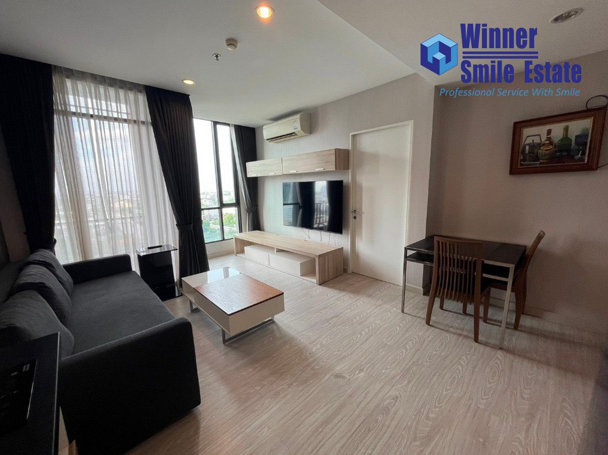 For RentCondoSukhumvit, Asoke, Thonglor : For Rent : Estella Up Ekkamai Condo, Ekkamai area. Beautiful 43 sq.m. unit.