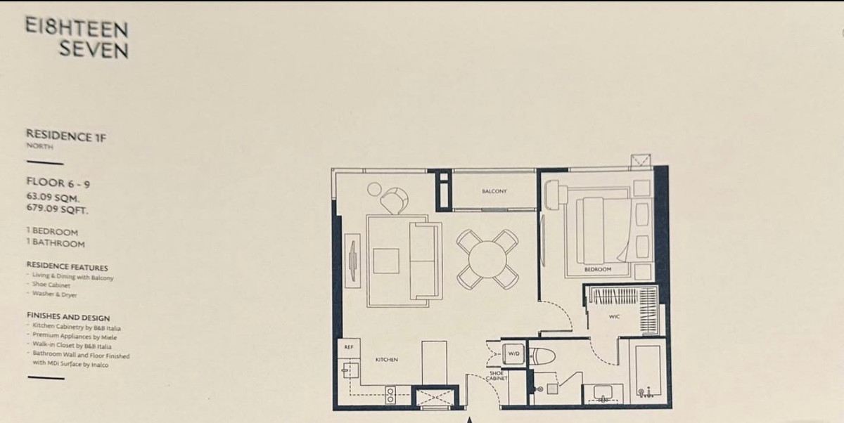 For SaleCondoWitthayu, Chidlom, Langsuan, Ploenchit : 187 One Bangkok: 1bed 1bath 63.09sqm. 21,000,000 Am: 0656199198