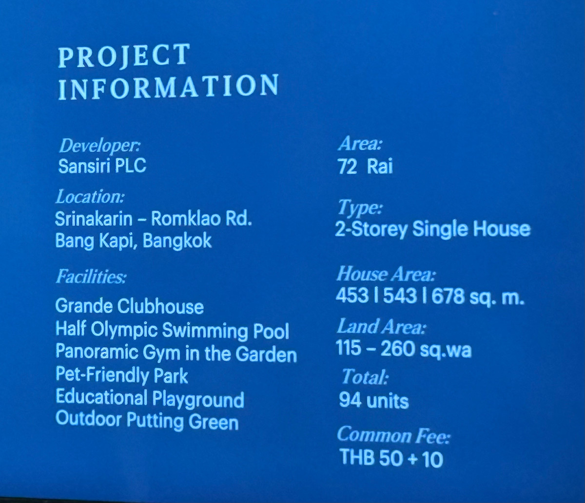 ขายบ้านพัฒนาการ ศรีนครินทร์ : Narasiri Victoire Krungthep Kreetha: Manoir No.5 543sqm. 4bed 5bath 80,000,000 Am: 0656199198