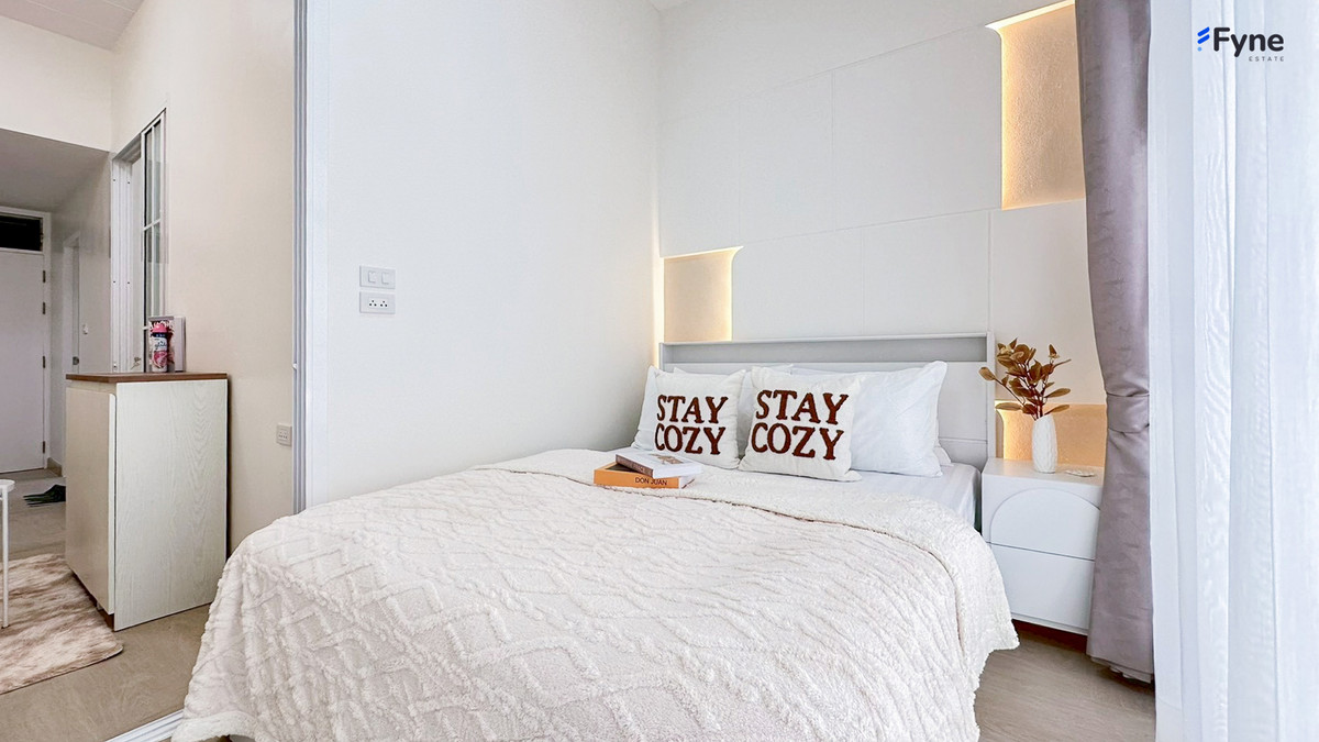 For SaleCondoRamkhamhaeng, Hua Mak : 🥰 Condo corn cobs Near Airport Link, 6th floor, good view 🤩 Big room 39 sq m., 2 bedrooms, 1 bathroom.