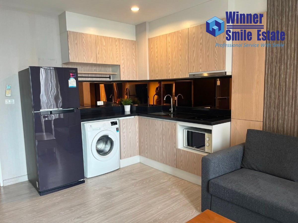 For RentCondoSukhumvit, Asoke, Thonglor : For Rent : Estella Up Ekkamai Condo, Ekkamai area. Beautiful 43 sq.m. unit.