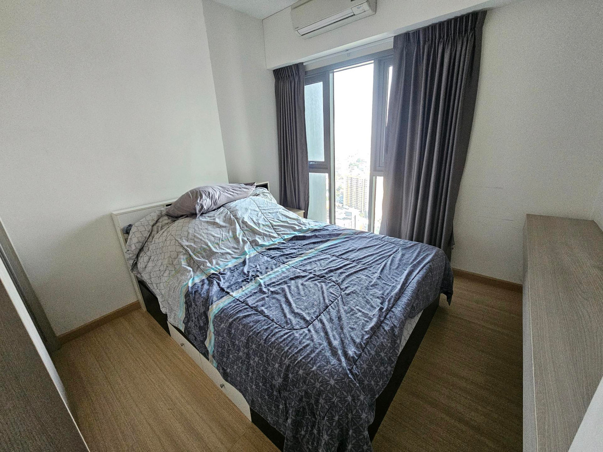 For RentCondoOnnut, Udomsuk : Vacant room, cheap rental, high floor, 2 bedrooms, 1 bathroom, Whizdom Connect Sukhumvit.