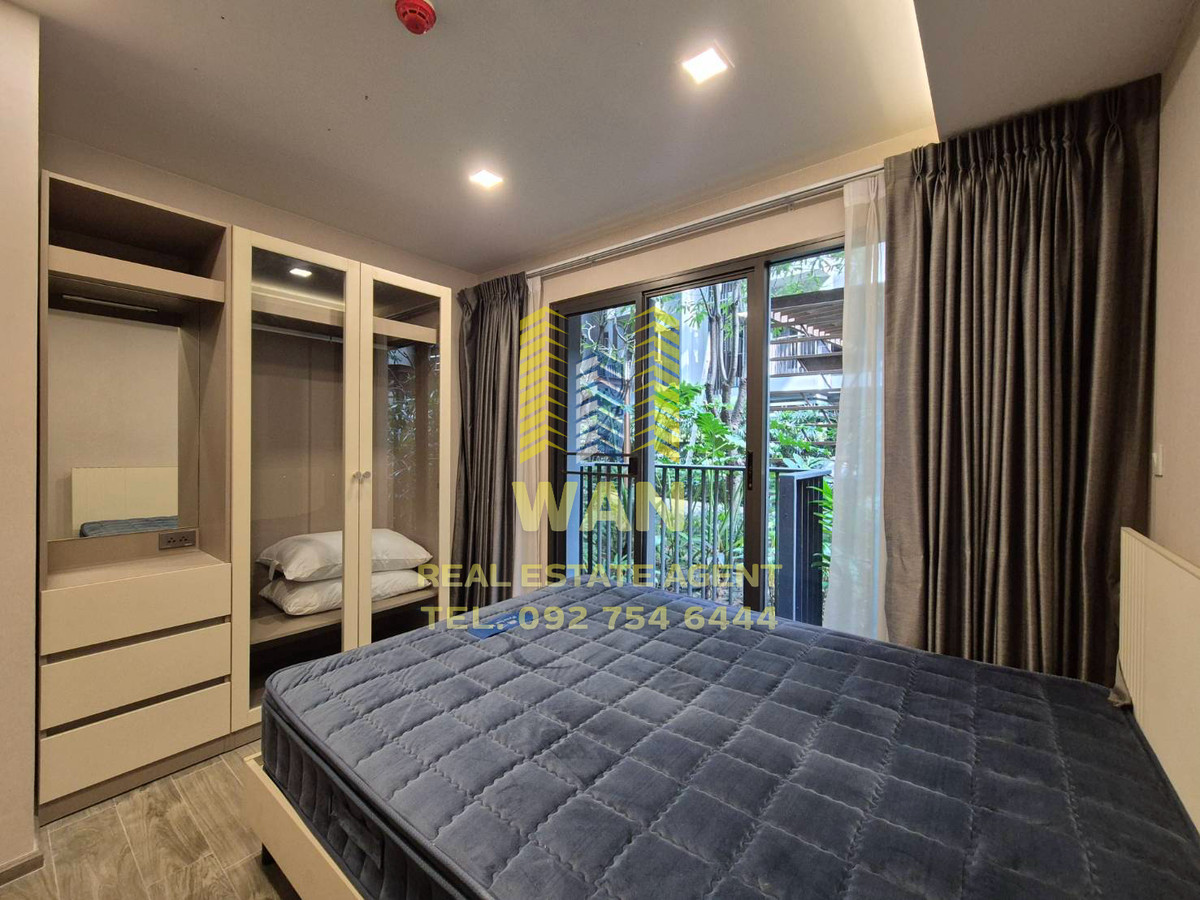 For RentCondoRattanathibet, Sanambinna : For rent: Politan Breeze, 1st floor, size 29 sq m., fully furnished, ready to move in, economical price, separate bedroom.