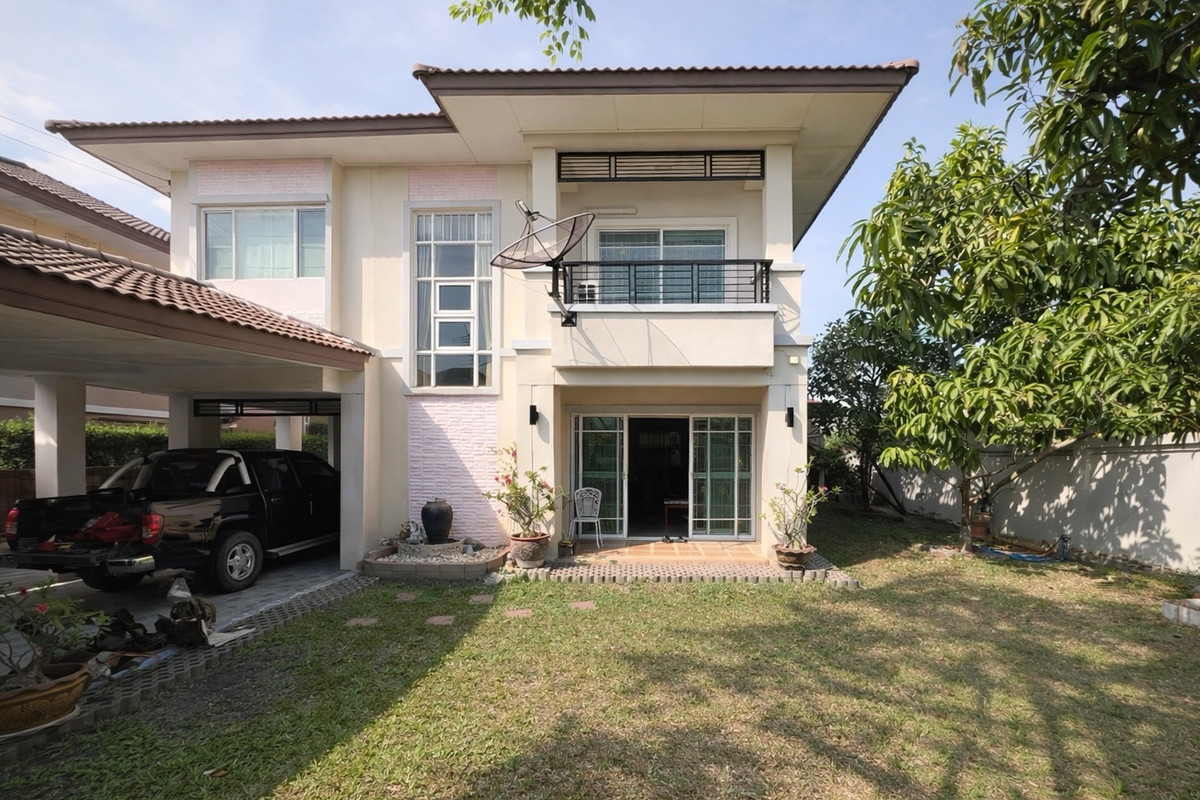 For SaleHousePathum Thani,Rangsit, Thammasat : Urgent sale🔥Detached house Passorn 4 Rangsit Khlong 3 (84 sq m, 3 bedrooms, 2 bathrooms) only 4.9 million