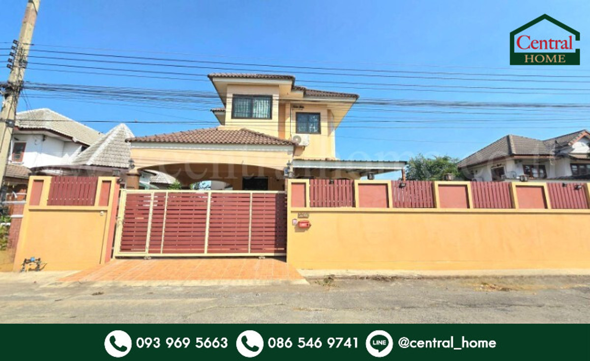 For SaleHousePathum Thani,Rangsit, Thammasat : Single house 120 sq m, Baan Suan Resort, Rangsit - Khlong Luang 5, beautiful house, ready to move in.