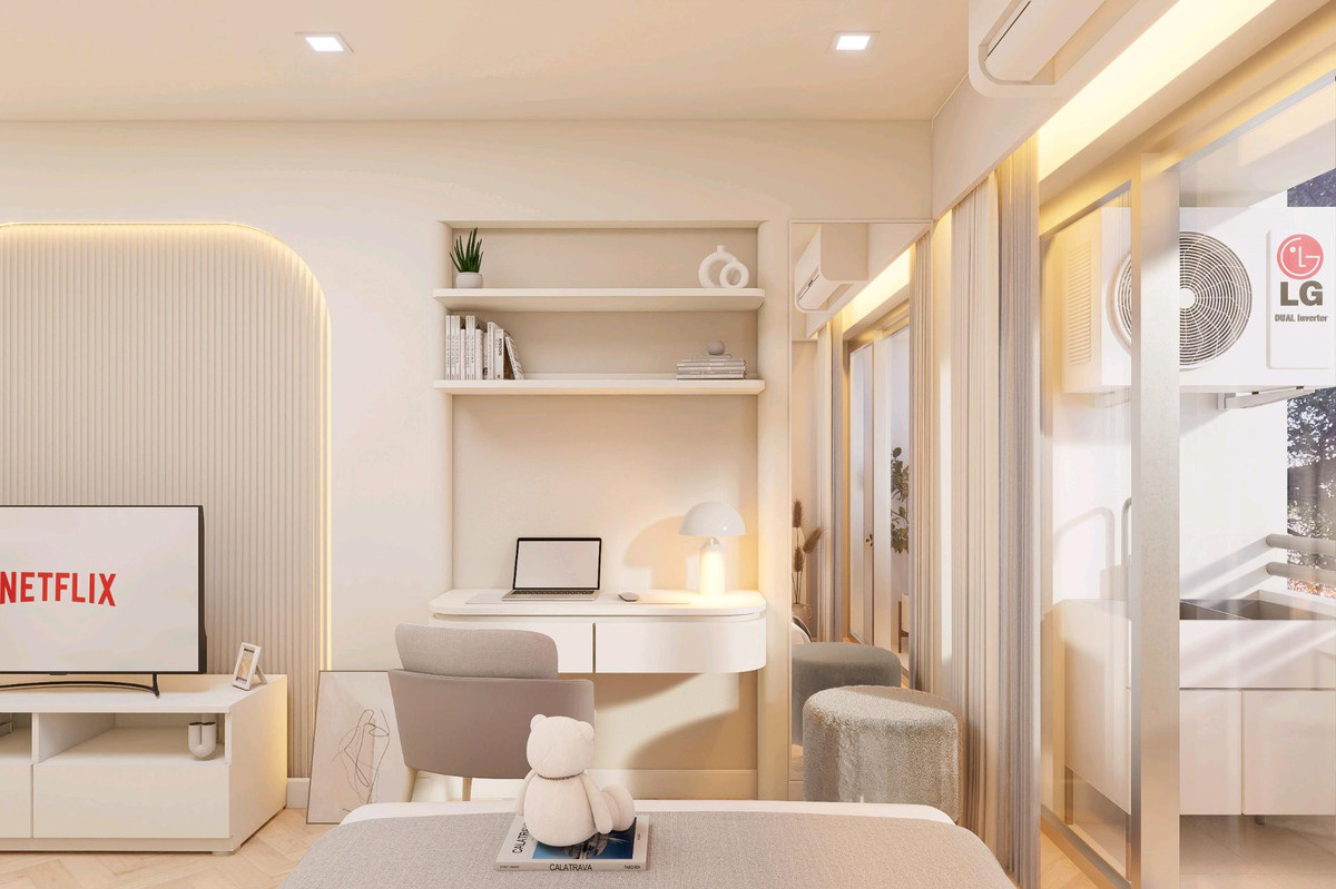 For SaleCondoRatchathewi,Phayathai : (Owner Post)📍Condo Baan Ratchathewi (Soi Phetchaburi 7) | Near BTS Phaya Thai, only 450 m.‼️| Newly renovated, Minimal Luxury style, only 1.59 million baht.