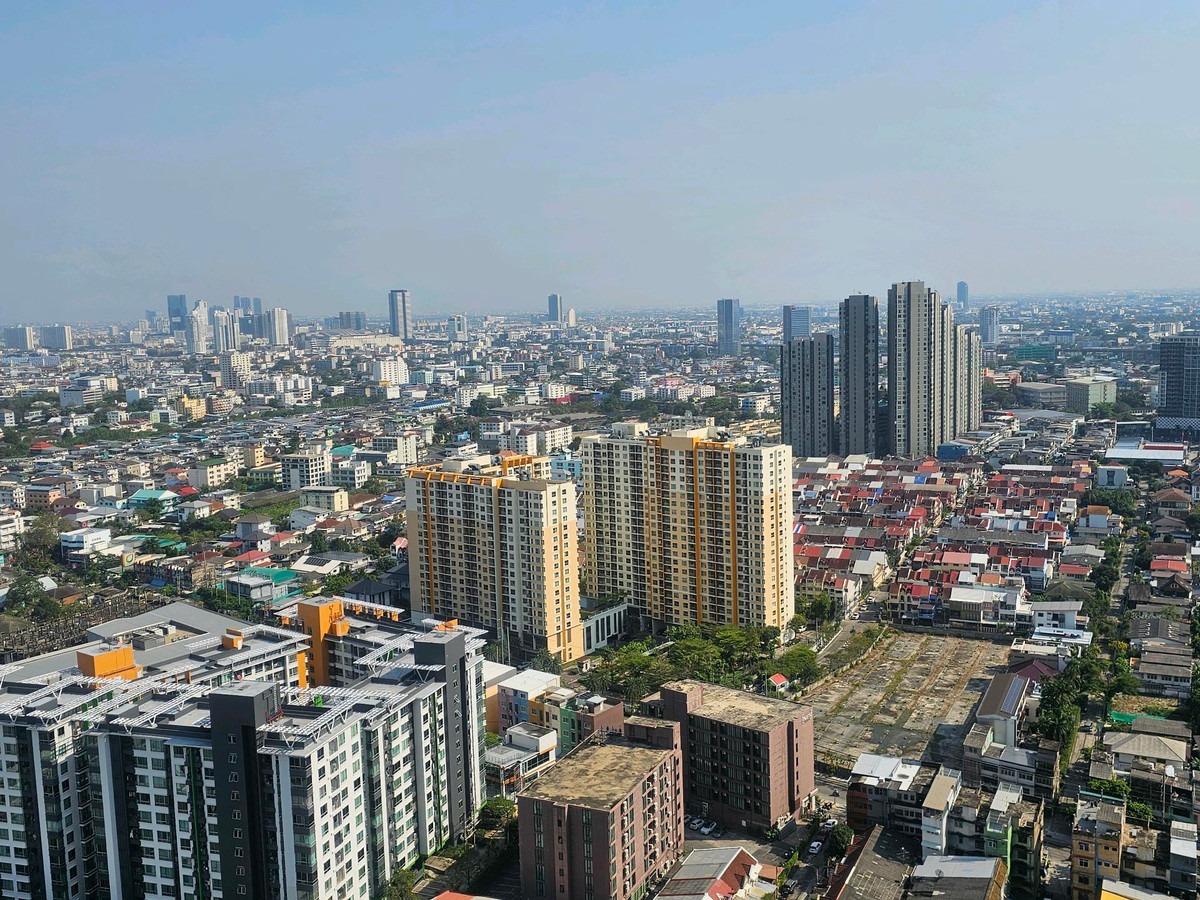 For RentCondoOnnut, Udomsuk : Vacant room, cheap rental, high floor, 2 bedrooms, 1 bathroom, Whizdom Connect Sukhumvit.