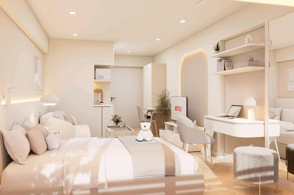 For SaleCondoRatchathewi,Phayathai : (Owner Post)📍Condo Baan Ratchathewi (Soi Phetchaburi 7) | Near BTS Phaya Thai, only 450 m.‼️| Newly renovated, Minimal Luxury style, only 1.59 million baht.