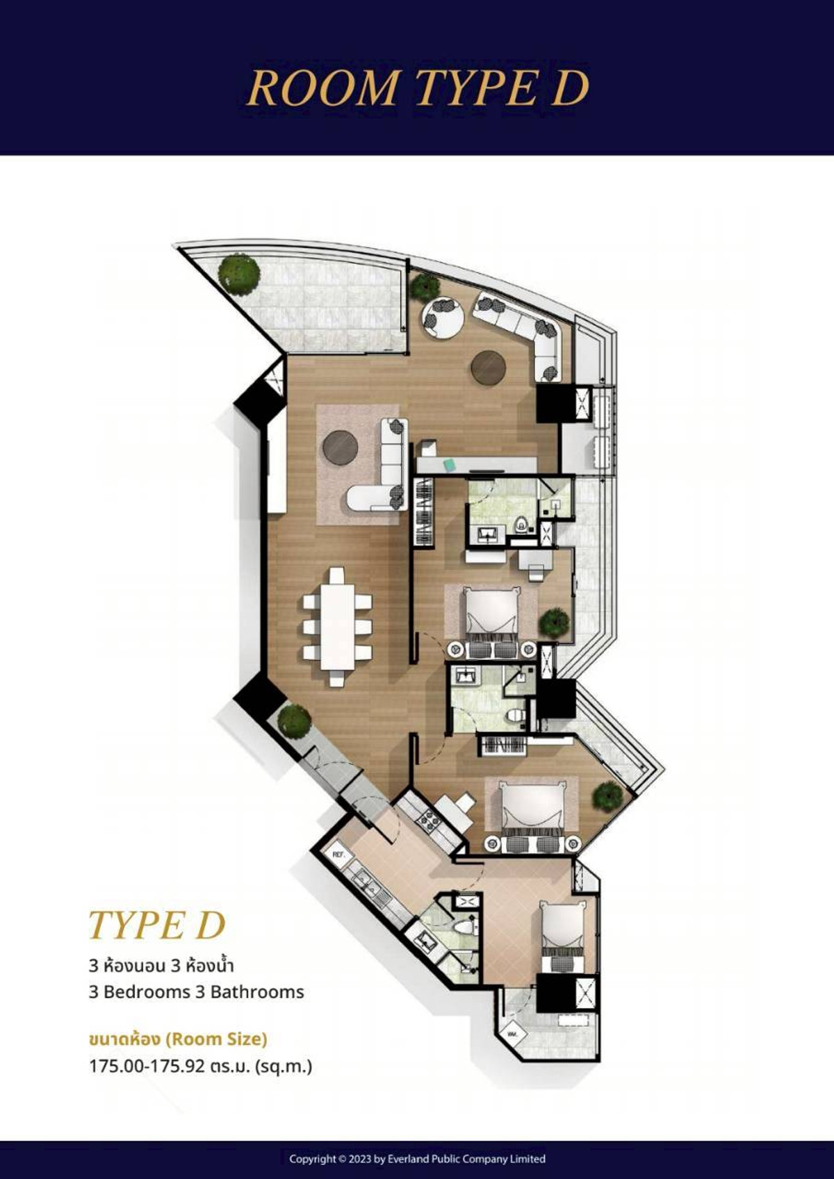 For SaleCondoPinklao, Charansanitwong : For sale/SALE: My Resort @ River (My Resort @ River) - 3 bedrooms LC113