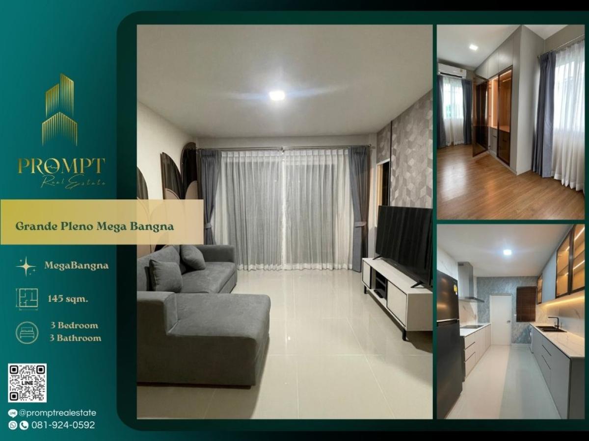 For RentHouseSamut Prakan,Samrong : GH01330 - Grande Pleno Mega Bangna :  แกรนด์ พลีโน่ เมกา บางนา : Grande Pleno Mega Bangna :  แกรนด์ พลีโน่ เมกา บางนา - #MegaBangna #International School (SISB / TCIS / Concordian) #SuvarnabhumiAirport
