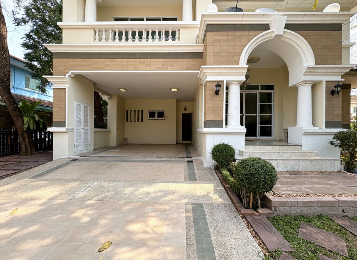 For SaleHouseSamut Prakan,Samrong : The ultimate in relaxation | Nantawan Srinakarin, corner detached house Quality projects from Land & Houses