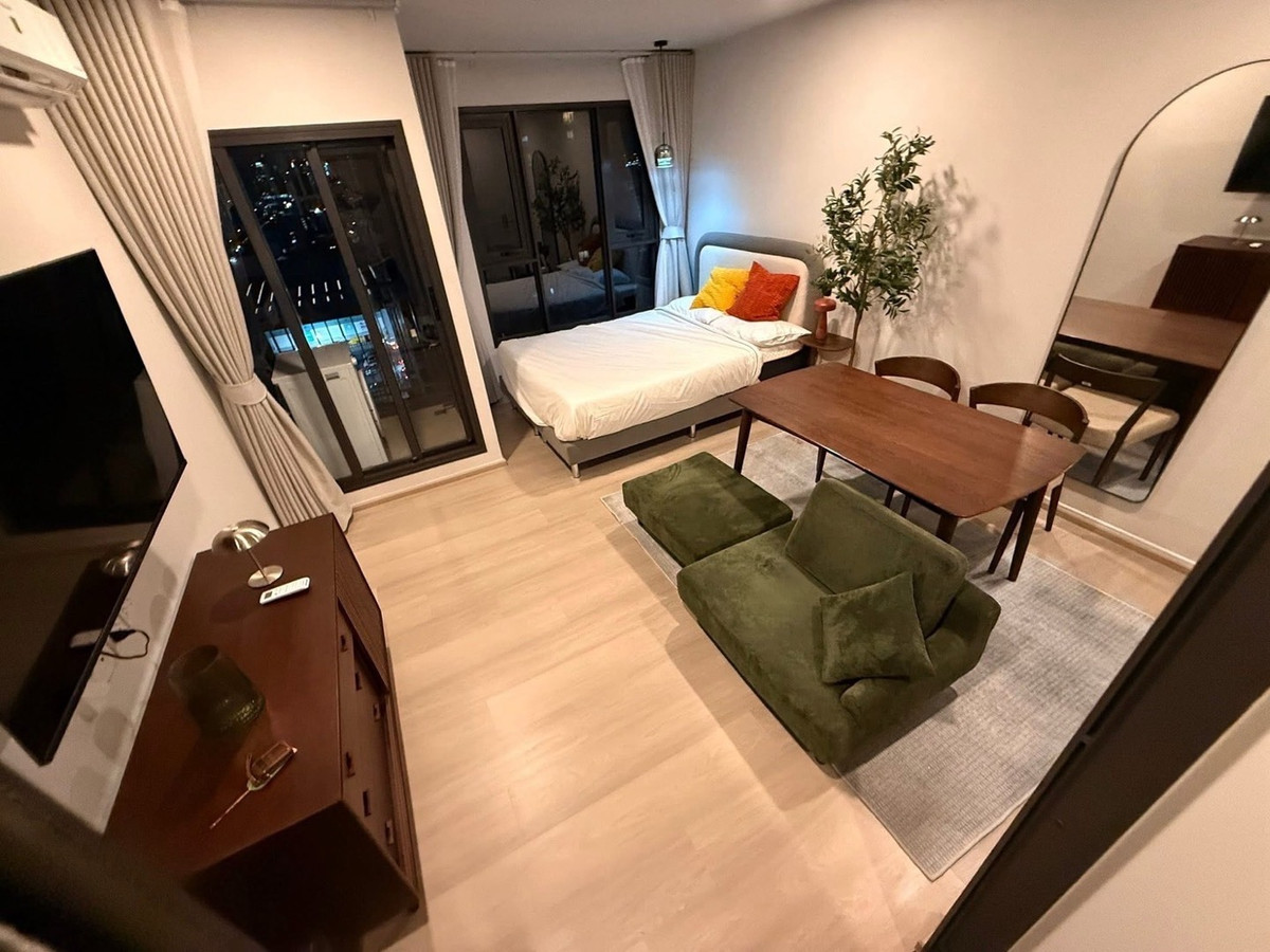 For RentCondoOnnut, Udomsuk : For rent: Aspire Onnut Station, 19th floor, price 18,000 baht, size 27 sq m, next to BTS On Nut 200 meters 🚝 near Lotus Sukhumvit 50.