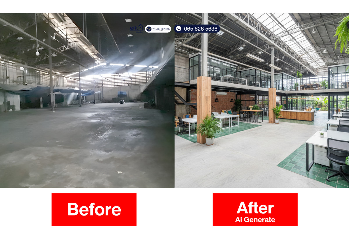 For SaleWarehouseSathorn, Narathiwat : Transform an old warehouse into a new iconic space in the heart of Sathorn! Stop seeing just a “derelict building” — start seeing the “opportunity.” On over 1 rai of red-zone land in the Sathorn area 🏗️✨ 📞 065-626-5636 (Kie)