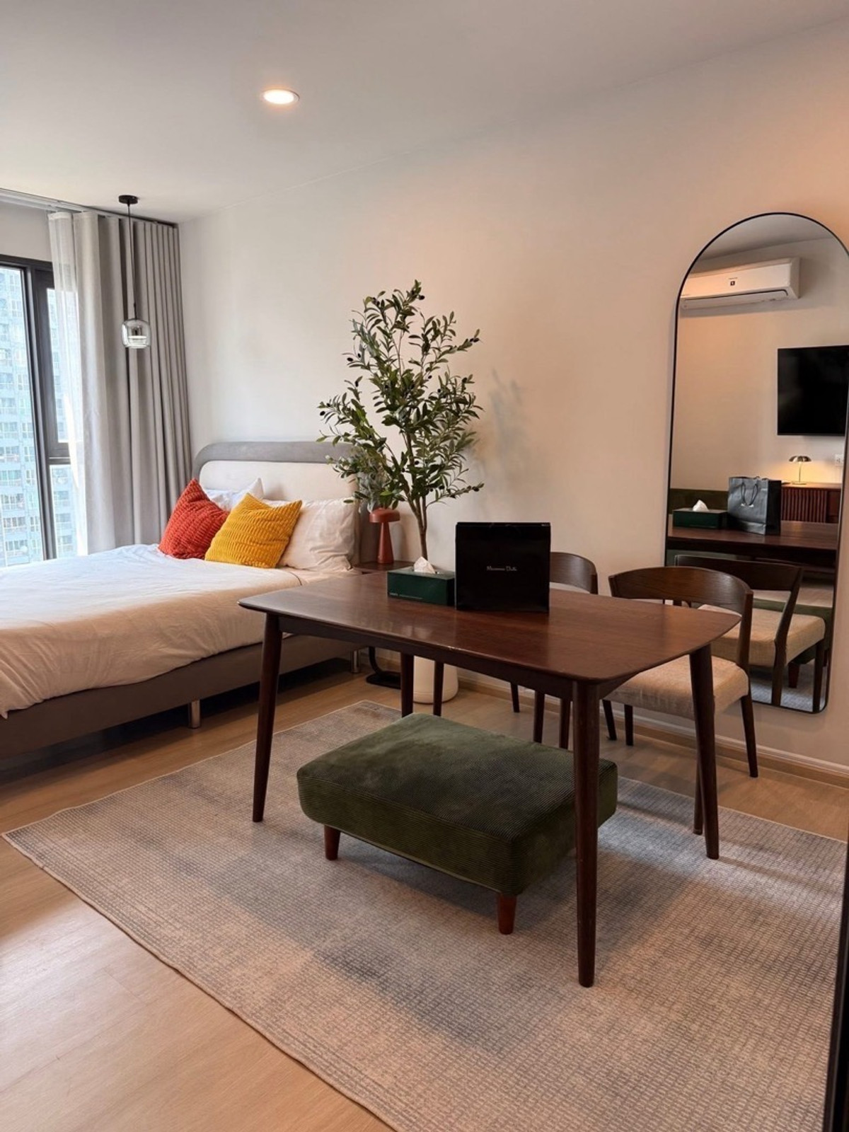 For RentCondoOnnut, Udomsuk : For rent: Aspire Onnut Station, 19th floor, price 18,000 baht, size 27 sq m, next to BTS On Nut 200 meters 🚝 near Lotus Sukhumvit 50.