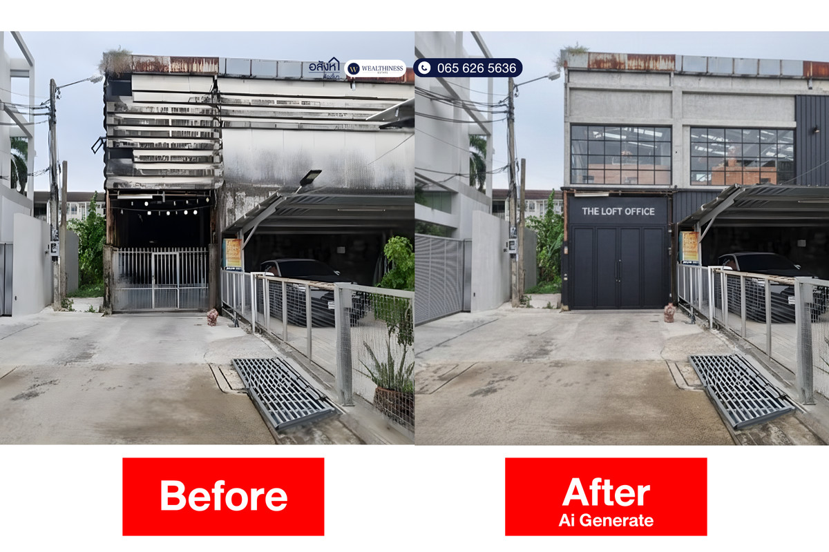 For SaleWarehouseSathorn, Narathiwat : Transform an old warehouse into a new iconic space in the heart of Sathorn! Stop seeing just a “derelict building” — start seeing the “opportunity.” On over 1 rai of red-zone land in the Sathorn area 🏗️✨ 📞 065-626-5636 (Kie)