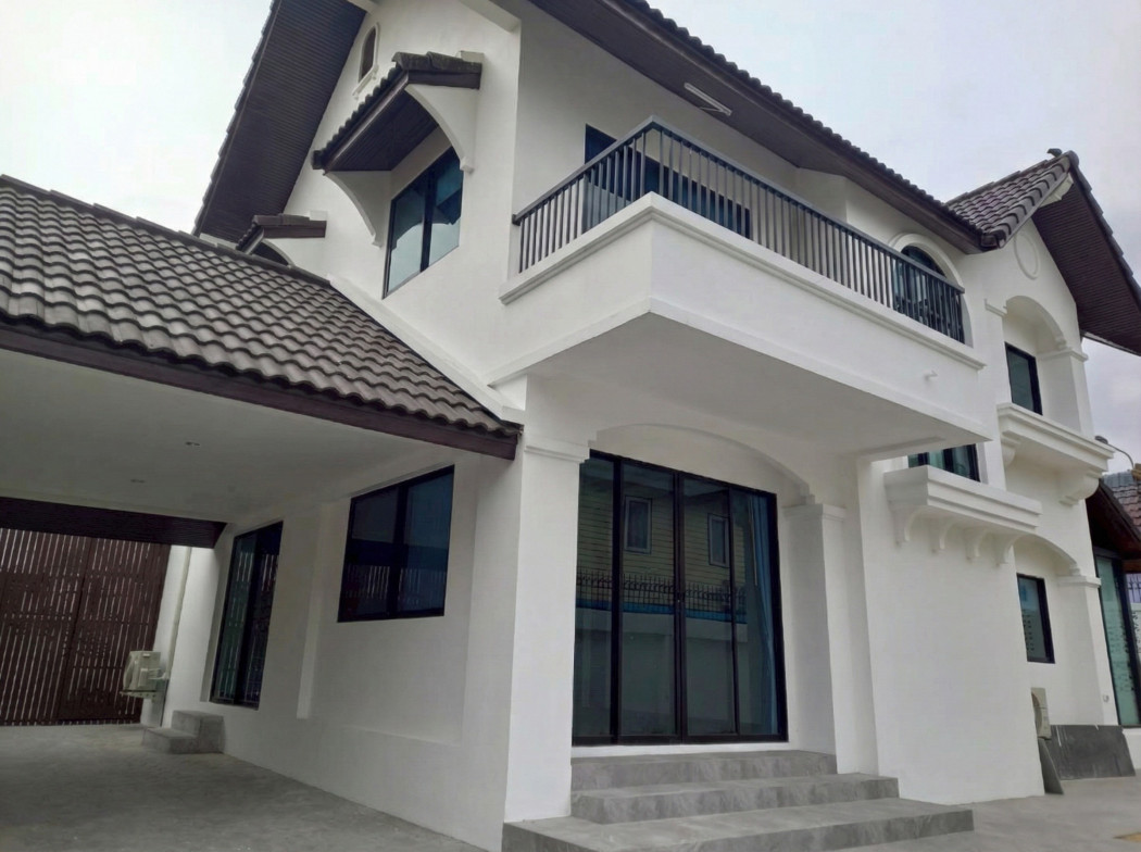 For SaleHouseRatchadapisek, Huaikwang, Suttisan : For sale 2-storey detached house, 85 sq.w., Soi Mithuna 20, Intersection 5, near KIS International School