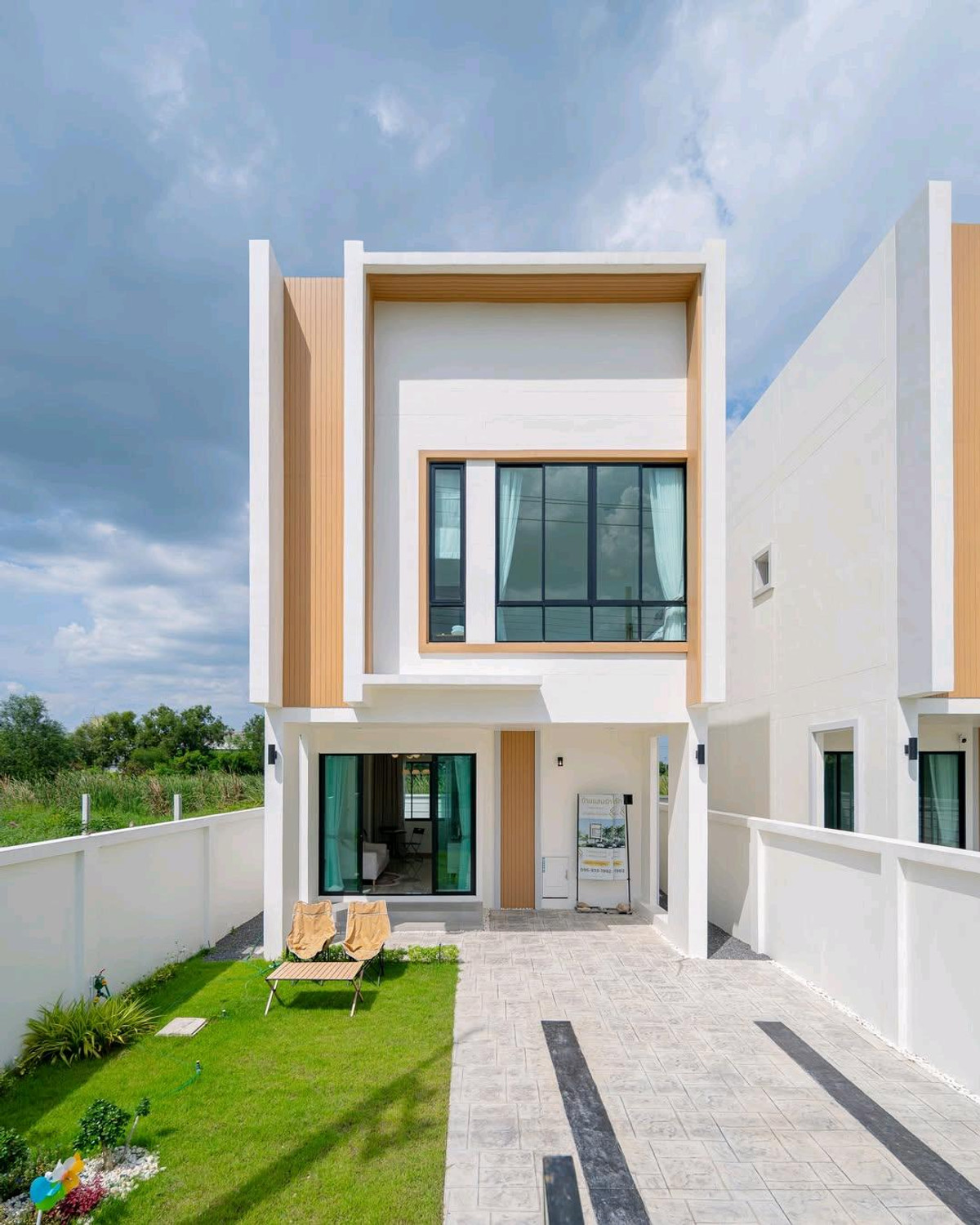 For SaleHouseMin Buri, Romklao : Single house, 2 bedrooms, 2 bathrooms, near Pink Raft, Minburi, 3.79 million baht.