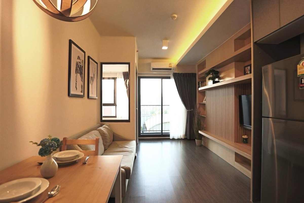 For RentCondoOnnut, Udomsuk : For rent IDEO S93, luxury condo in Bang Chak area, next to BTS Bang Chak, 11th floor, city view, 35 sq m, beautifully decorated, electrical appliances and complete furniture. Ready to move in, price 20,000 baht.
