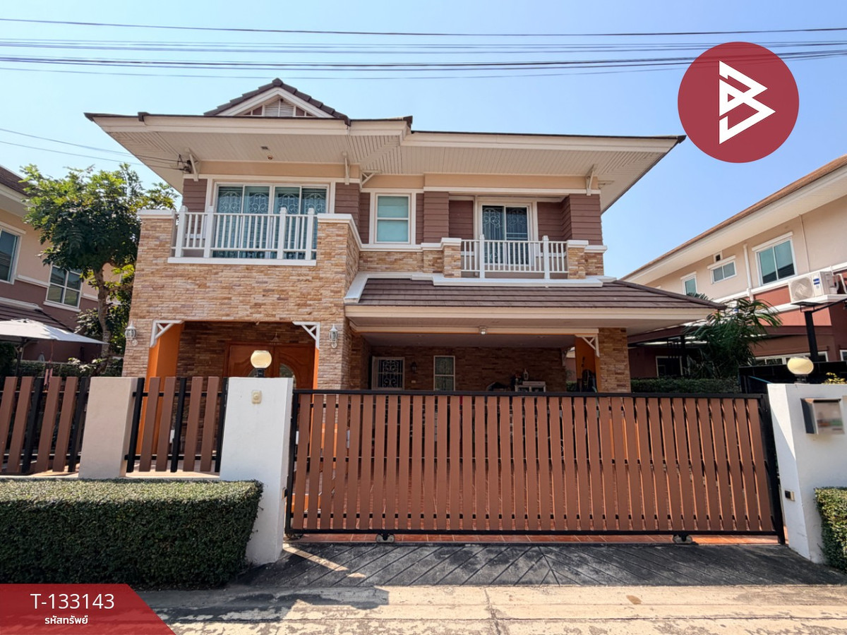 For SaleHousePattaya, Bangsaen, Chonburi : Single house for sale Grand Maneerin Village Sam Muk-Bang Saen, Chonburi