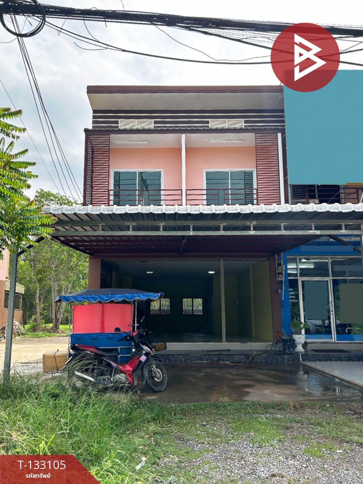 For SaleShop HouseRayong : Commercial building for sale, area 33 square meters, Klaeng, Rayong.