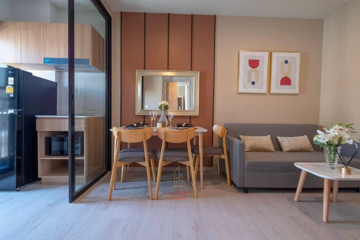 For RentCondoBangna, Bearing, Lasalle : RC021526 Fully furnished corner condo for rent at NUE Noble Centre Bangna, next to Central Bangna.