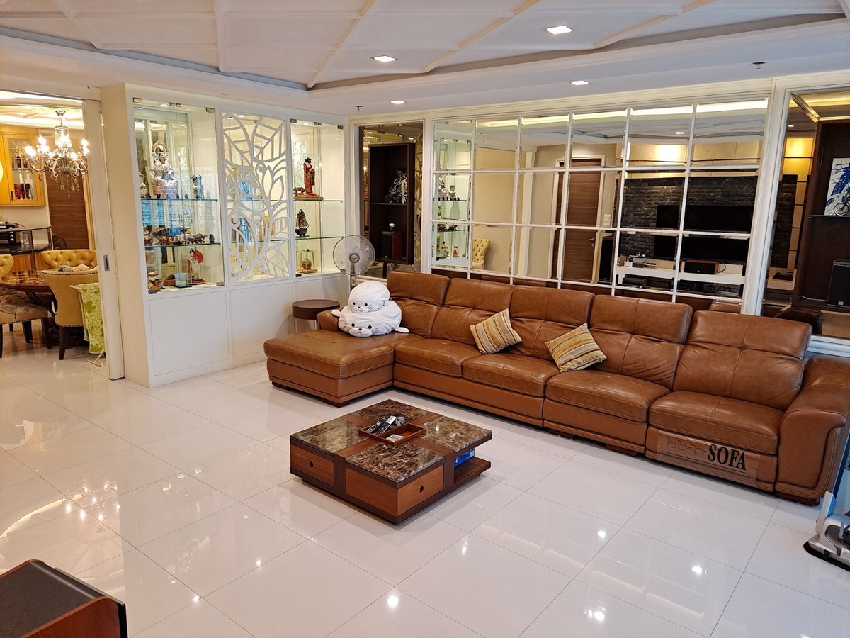 For RentCondoRama3 (Riverside),Satupadit : For rent, Condo Supalai Prima Riva, south side, Chao Phraya River view, 3 bedrooms, 3 Bedrooms / 5 Bathroom.