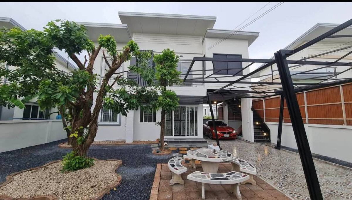 For SaleHouseMin Buri, Romklao : ‼️ Beautiful house 63 sq m. ** Price 3.60 million baht ♥️