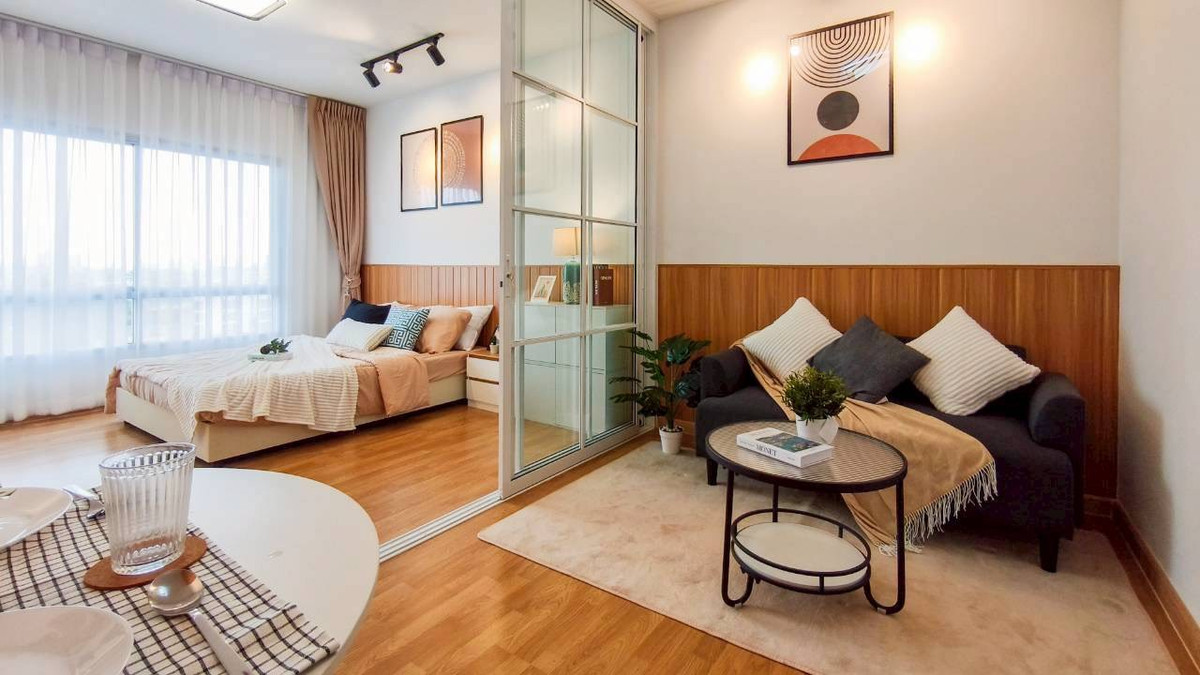 For SaleCondoChokchai 4, Ladprao 71, Ladprao 48, : Newly decorated condo, The Tree Lat Phrao-Wang Hin. So beautiful, worth a million baht Thousands in installments!