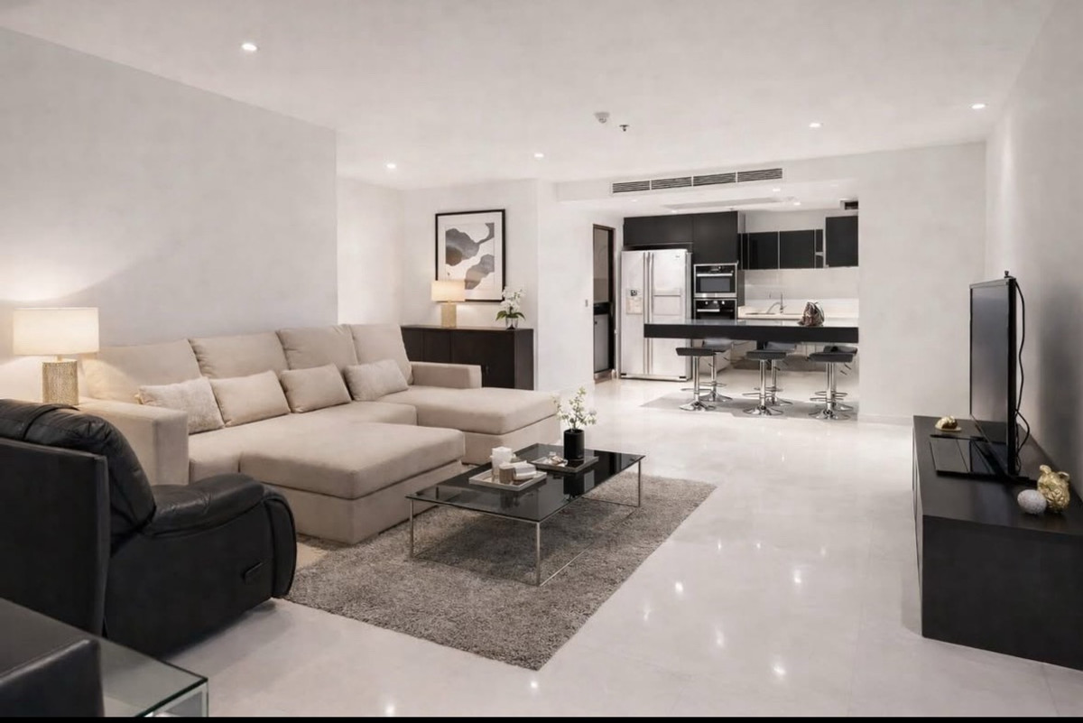 ให้เช่าคอนโดสุขุมวิท อโศก ทองหล่อ : 🔥Rent 3BR 3BR🔥140sqm🔥Floor21🔥100,000/month🔥Ready to move in 🔥