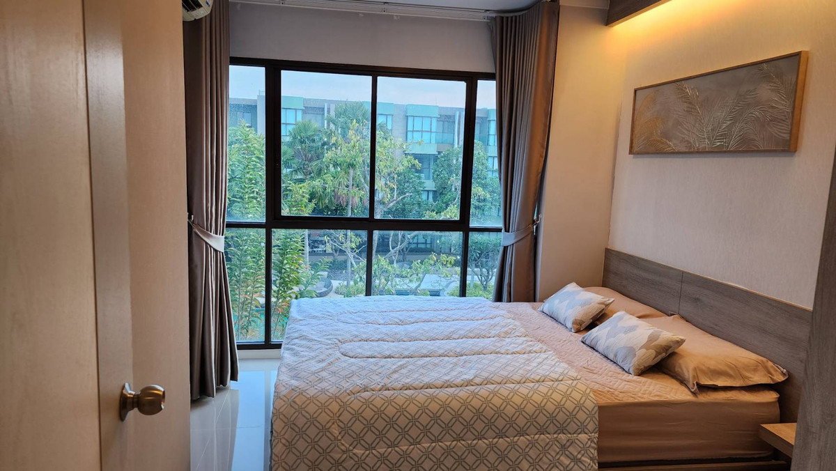 For RentCondoCha-am Phetchaburi : Condo for rent, Lumpini Park Beach Cha-am, size 28 square meters, fully furnished, ready to move in. Next to a large swimming pool