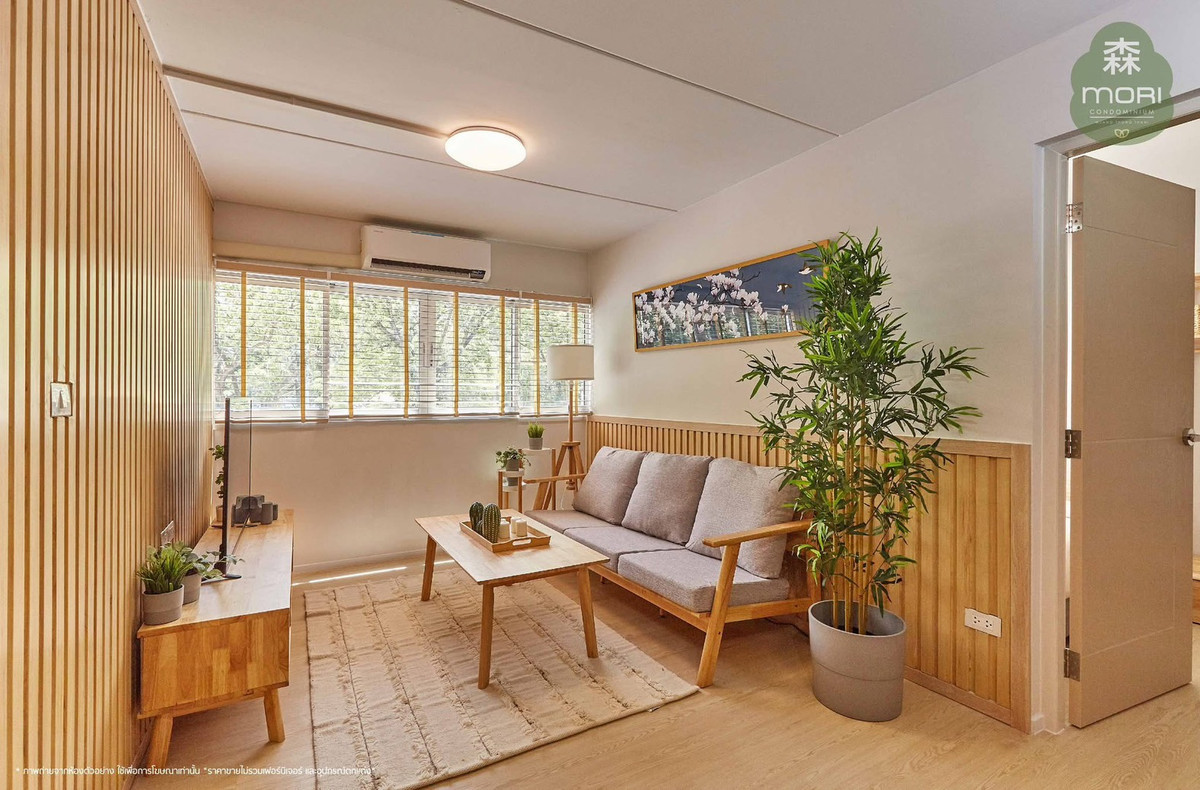 ให้เช่าคอนโดแจ้งวัฒนะ เมืองทอง : ห้องใหม่ โมริ คอนโด 1 ห้องนอน 1 ห้องน้ำ 1 ห้องครัว ขนาด 38 ตร.ม. ชั้น 12