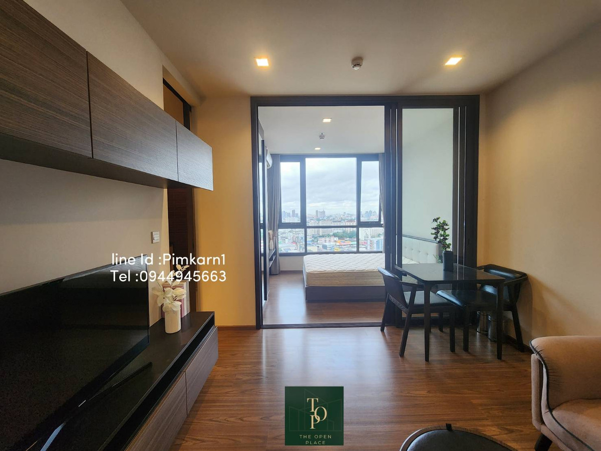 ให้เช่าคอนโดอ่อนนุช อุดมสุข : The Line Sukhumvit 71 <<1 Bedroom For Rent>>📍Location: 400m. to BTS Phra Khanong :Fully Furnished