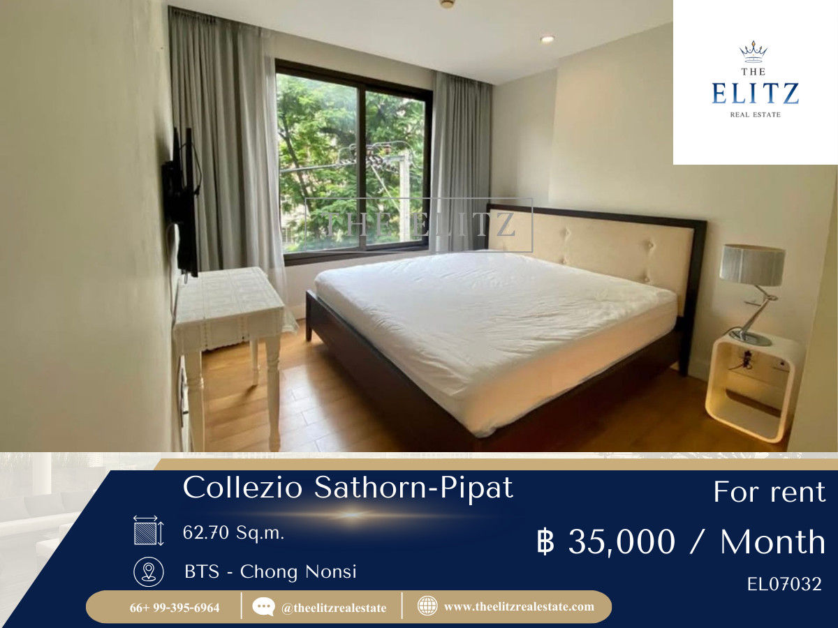 ให้เช่าคอนโดสาทร นราธิวาส : ✨ Privacy at its best Collezio Sathorn-Pipat คอนโด Low-rise ยูนิตน้อย เป็นส่วนตัวที่สุดในซอยพิพัฒน์ 🎉