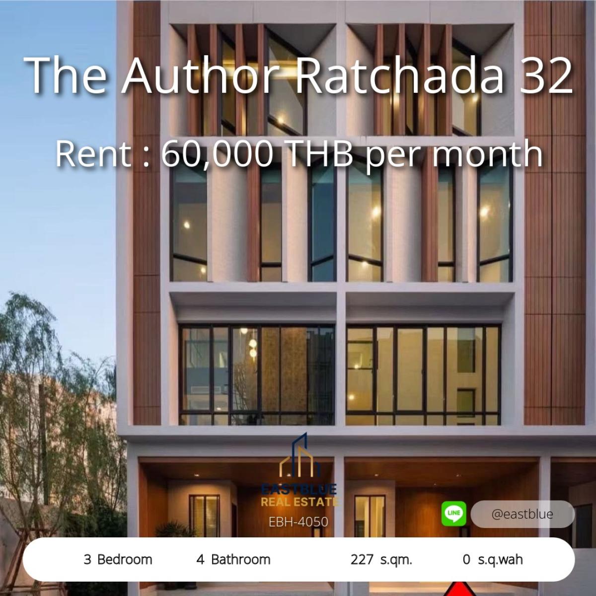 ให้เช่าสำนักงานรัชดา ห้วยขวาง : 15/03/2026, บ้านเดี่ยว 3 ห้องนอน ติดถนนลาดพร้าว พร้อมพื้นที่โฮมออฟฟิศ 
เช่า 60,000 บาท/เดือน ใกล้แหล่งทำงานใจกลางกรุง 0642748883