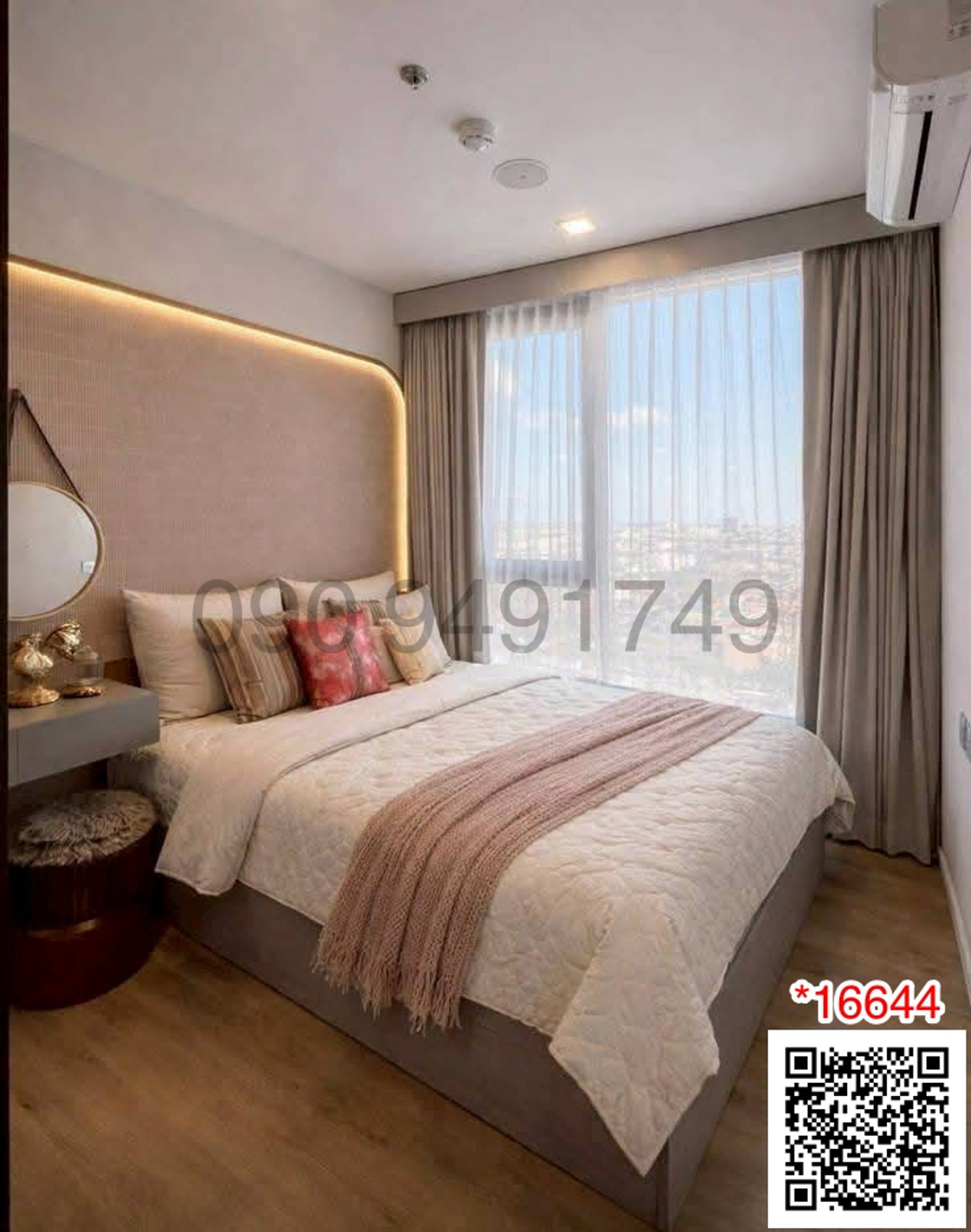 ให้เช่าคอนโดรามคำแหง หัวหมาก : เช่า คอนโด Modiz Rhyme รามคำแหง ห้องสวย ชั้น 21 เพียง 80 ม. ถึง MRT รามคำแหง 