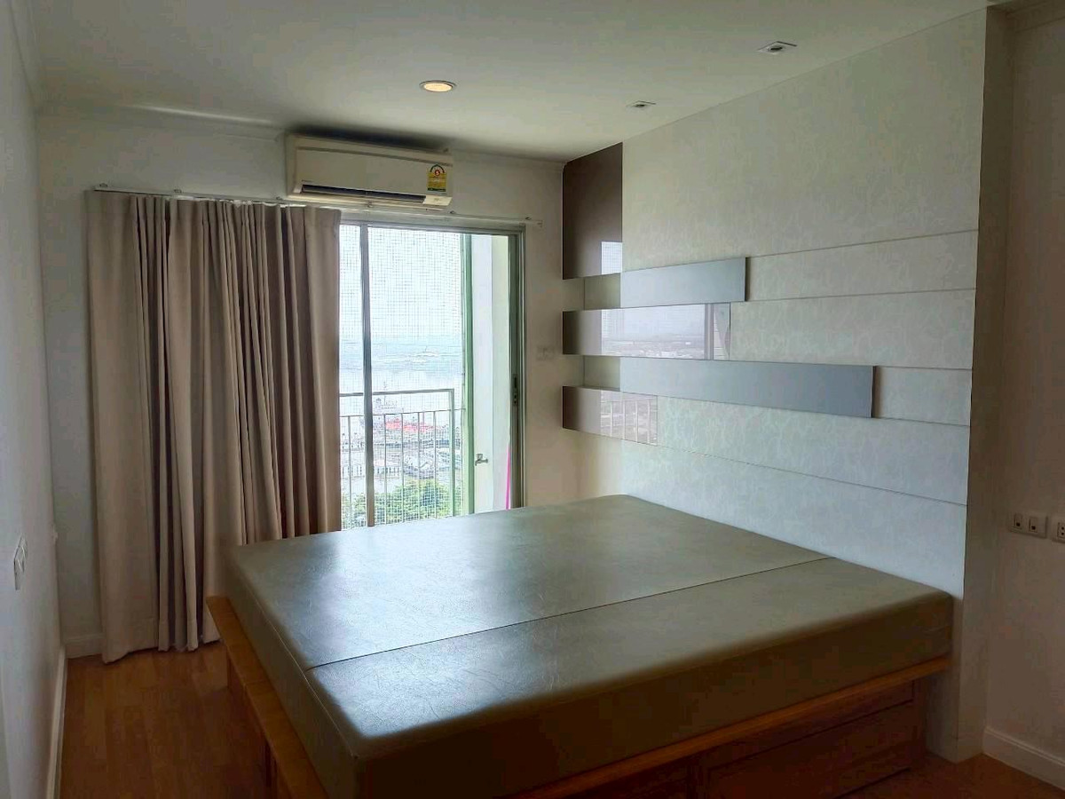 For RentCondoRama3 (Riverside),Satupadit : 🔥 View of the Chao Phraya River, high floor, large room 65 sq m | 2 bedrooms, 2 bathrooms | Fully furnished, ready to move in | Rent only 18,000/month