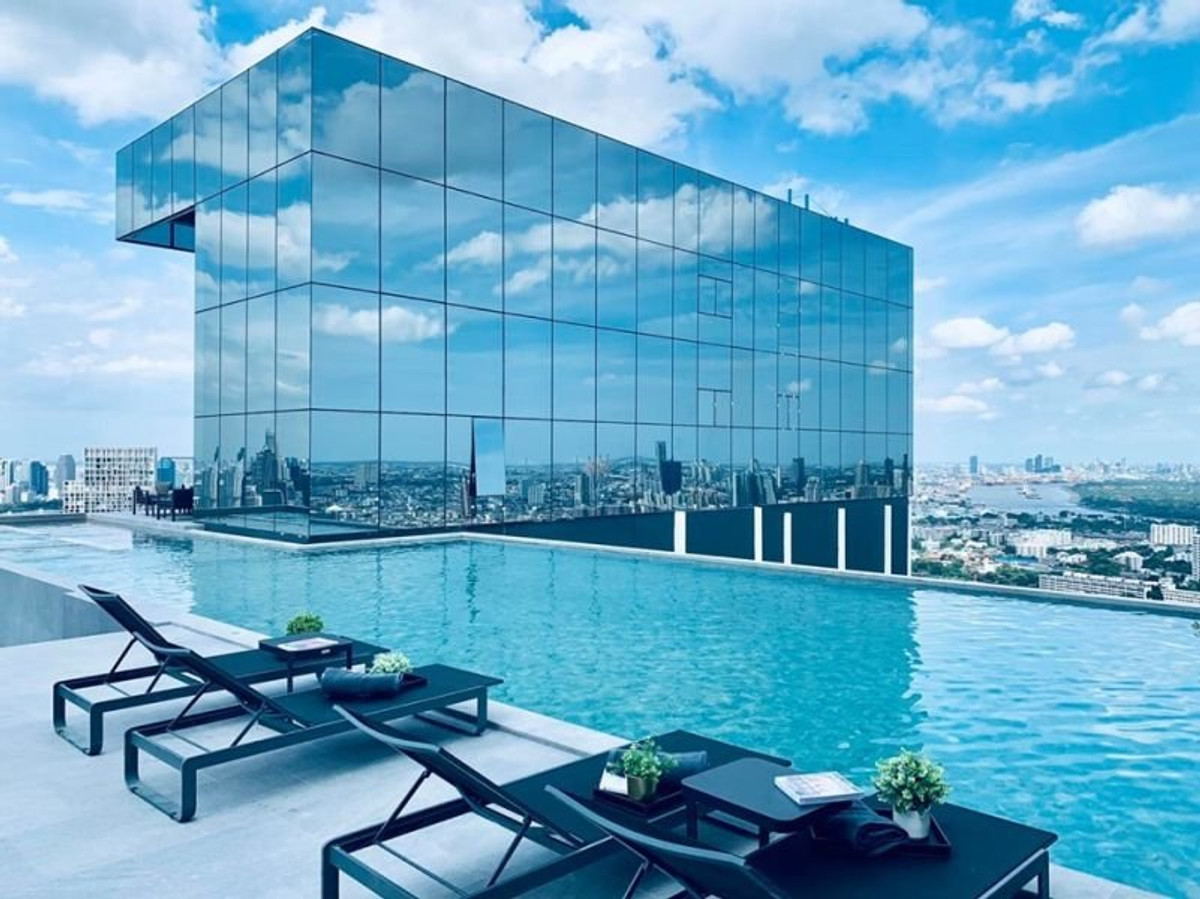 For RentCondoSathorn, Narathiwat : For rent: Knightsbridge Prime Sathorn, fully furnished, ready to move in, Duplex, corner room, 30th floor, area 44 sq m. Monthly rent 28,000 baht.