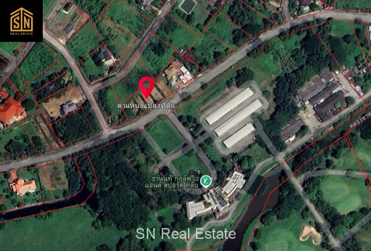 For SaleLandMin Buri, Romklao : Beautiful plot of land for sale in front of the clubhouse. Thanon Golf Course, Krisada Nakhon 25, Khlong Sam Wa, 359 sq m.
