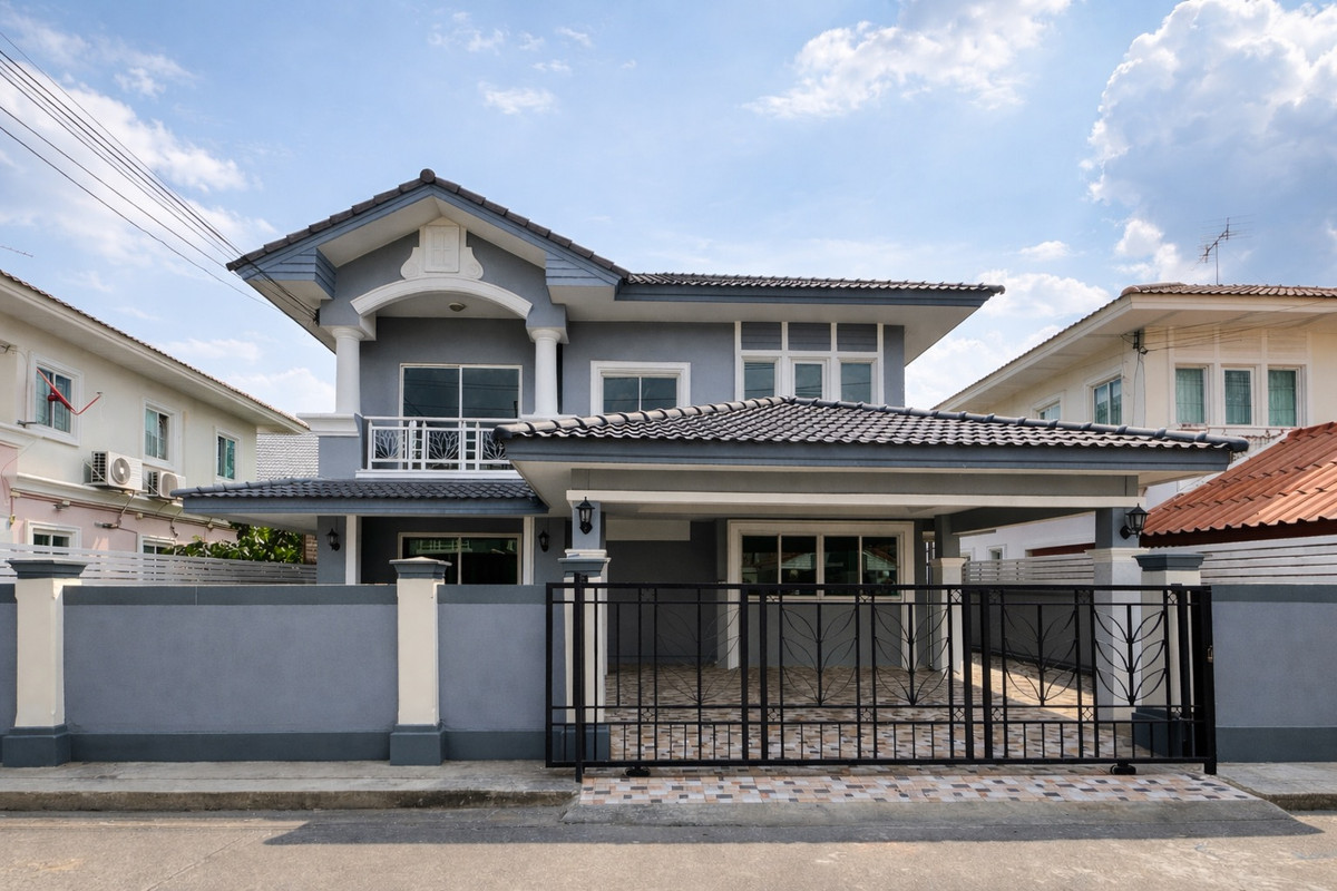 For SaleHousePathum Thani,Rangsit, Thammasat : Urgent sale🔥Detached house Passorn 12 Rangsit Khlong 3 (50 sq m), 4 bedrooms, 2 bathrooms, only 3.85 million.