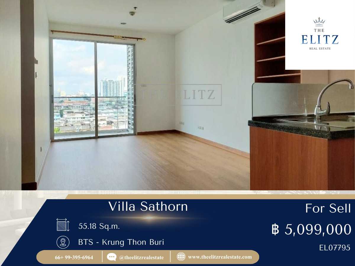 ขายคอนโดวงเวียนใหญ่ เจริญนคร : ✨ วิวโค้งน้ำเจ้าพระยาแบบไม่ต้องจ่ายราคาหลักร้อยล้าน Villa Sathorn ชั้นสูง วิวโล่ง เห็นพลุไอคอนสยามได้จากระเบียงห้อง 🎉