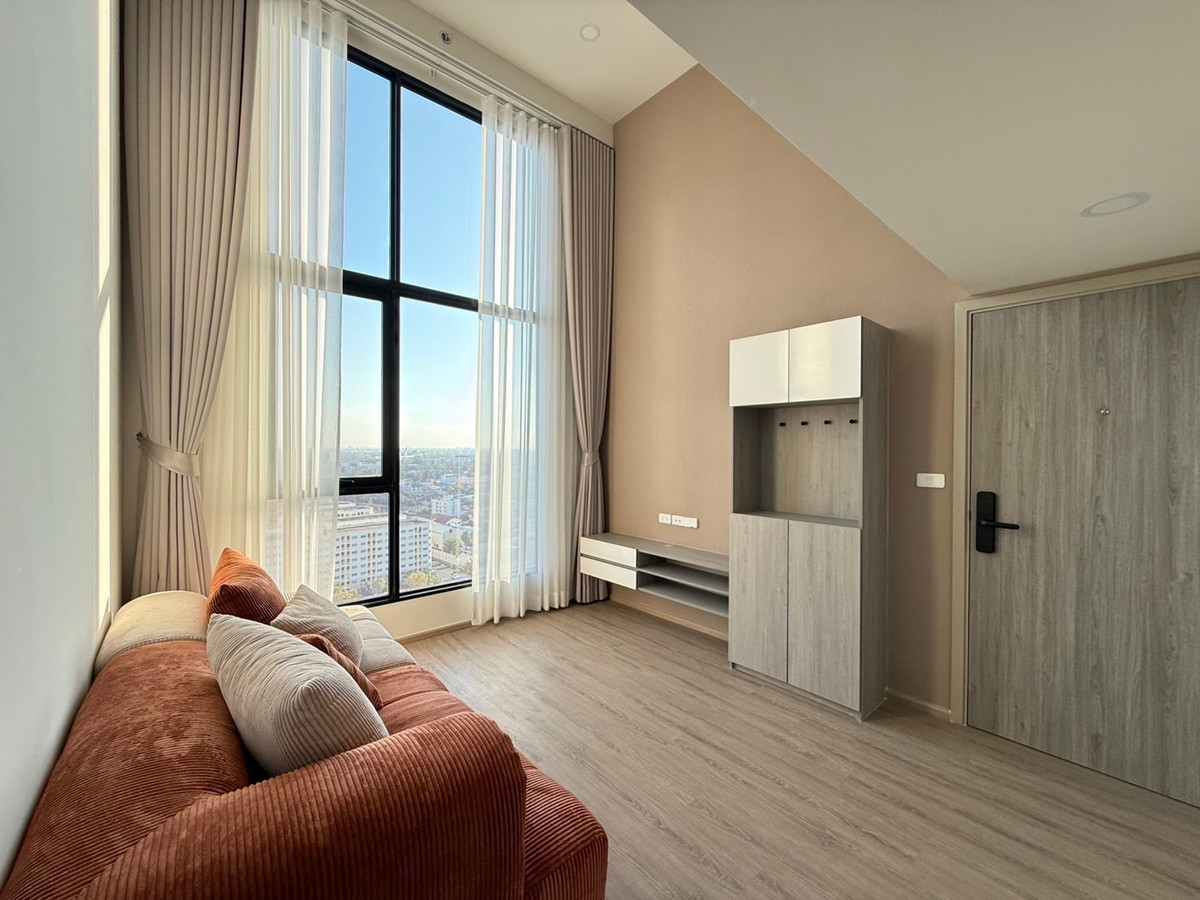 For SaleCondoRattanathibet, Sanambinna : This price is no longer available!! Origin Plug & Play Condo Nonthaburi Station, 2 bedrooms, high ceilings, fully furnished, near the BTS, Central.