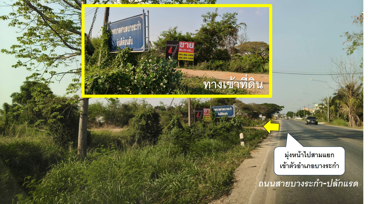 ขายที่ดินพิษณุโลก : ที่ดินบางระกำ พิษณุโลก 25-0-95 ไร่ ติดถนนหลวงถึง 2 ด้าน (ถนน 1065, 1281)  โอกาสทองที่ไม่ควรพลาด!🚀