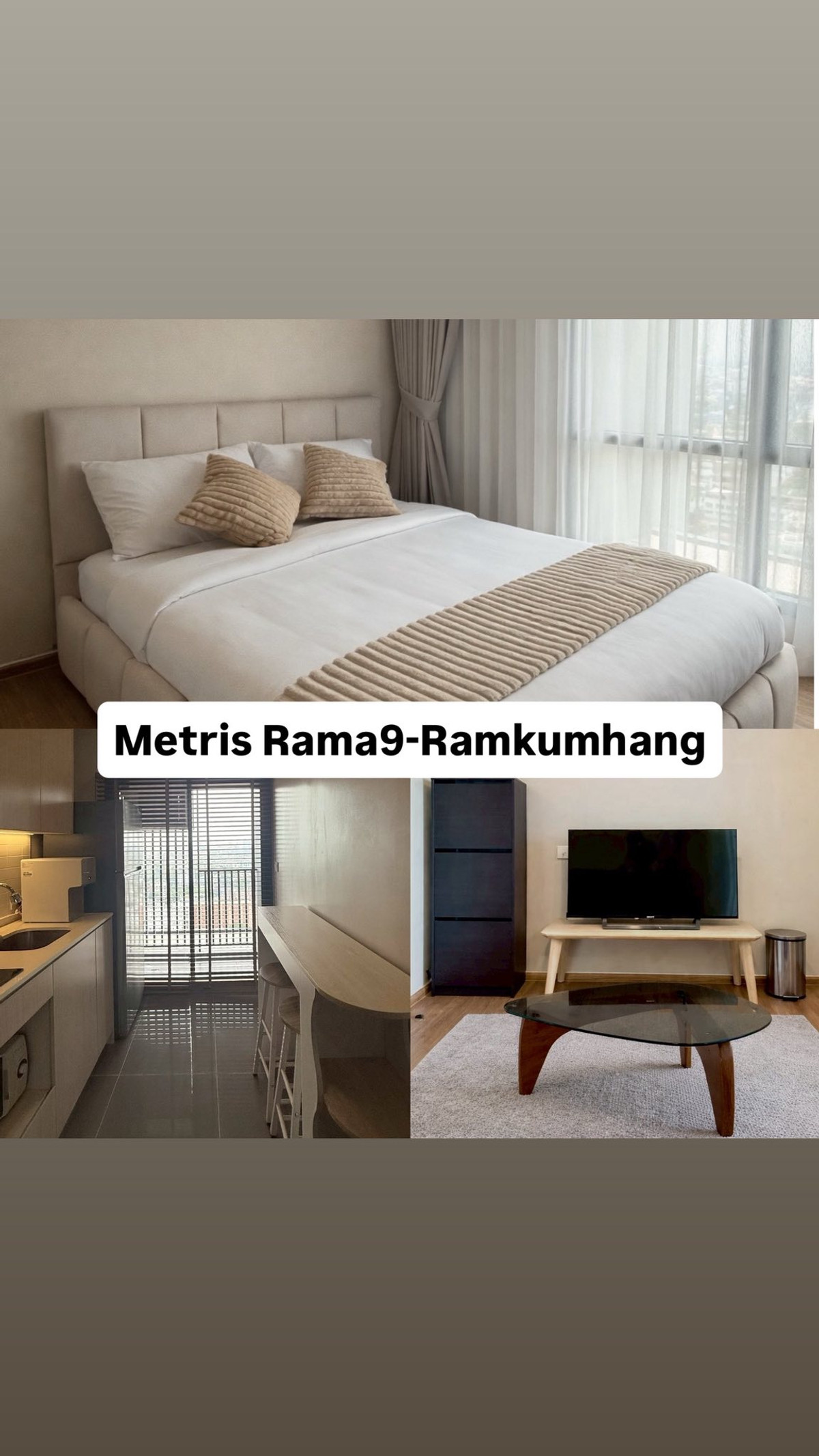 For RentCondoRamkhamhaeng, Hua Mak : 🟦🟩 [For Rent] Metris Rama 9 – Ramkhamhaeng | 30 sq.m | 19th Floor | 18,000 THB/Month | Ref: T2173 | LINE: @323gqmho 🟩🟦