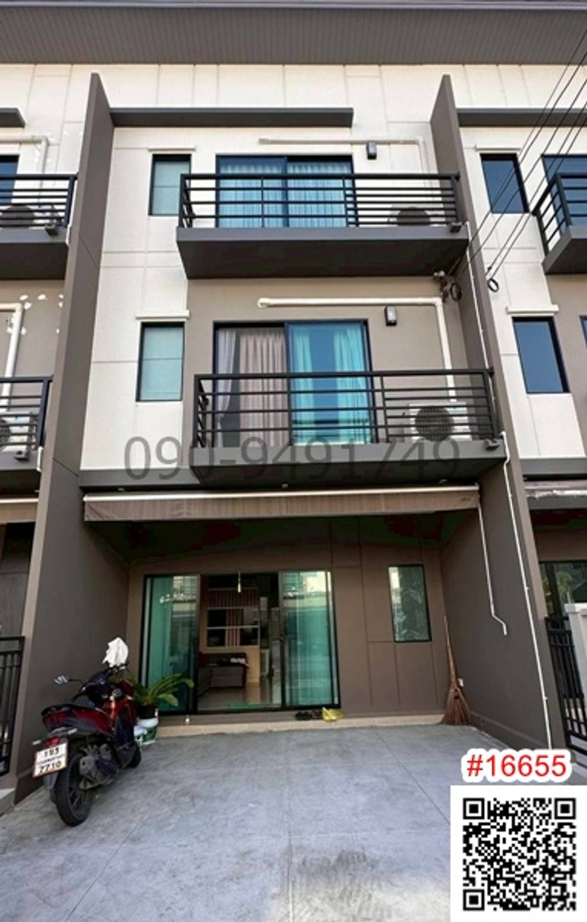 For SaleTownhomeOnnut, Udomsuk : 3-story house for sale, village in the middle of Srinakarin, On Nut, fully furnished. Ready to move in