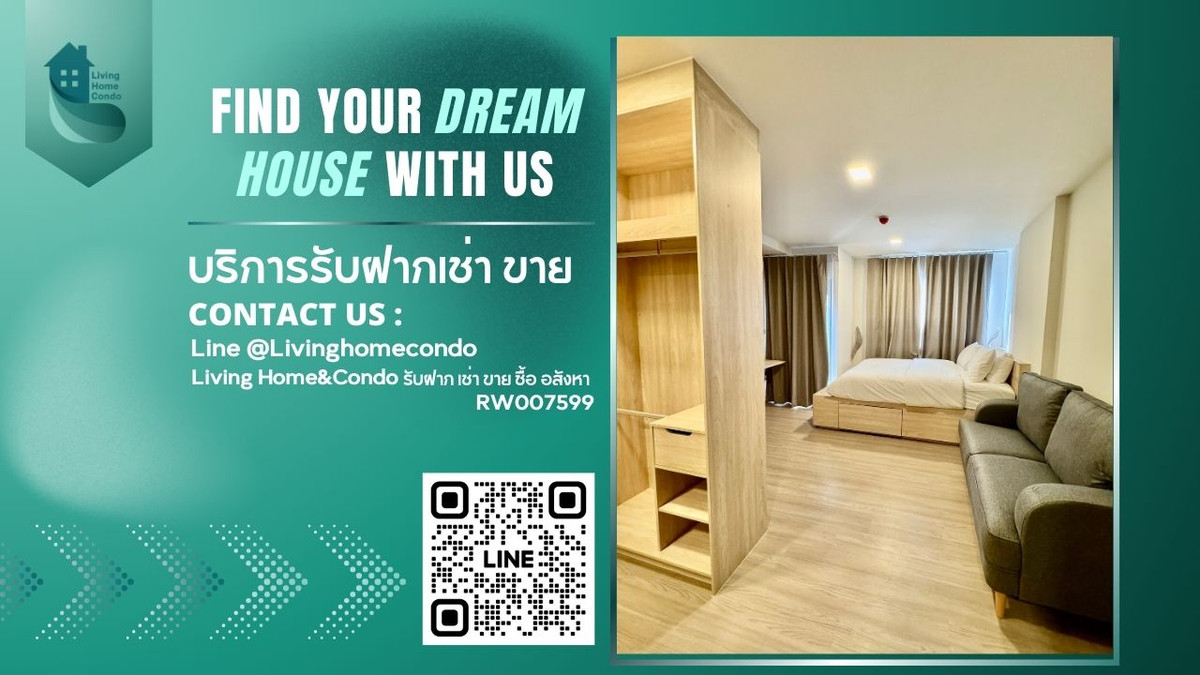 For RentCondoSamut Prakan,Samrong : For rent THE MUVE Sukhumvit 107, complete furniture and electrical appliances, ready to move in, near BTS Bearing RW007599